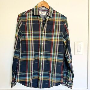 Penguin button down plaid shirt